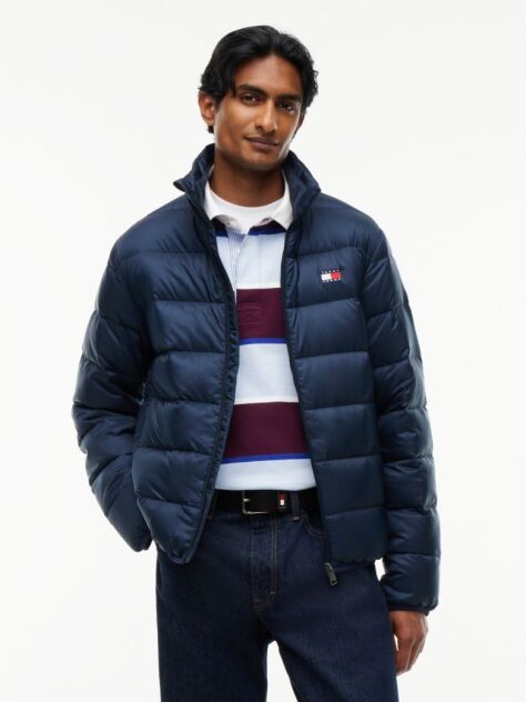 Blue Packable Lightweight Down Ripstop Relaxed Jacket  Men