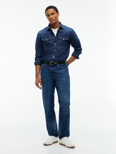 Denim Regular Fit Western Denim Shirt  Men