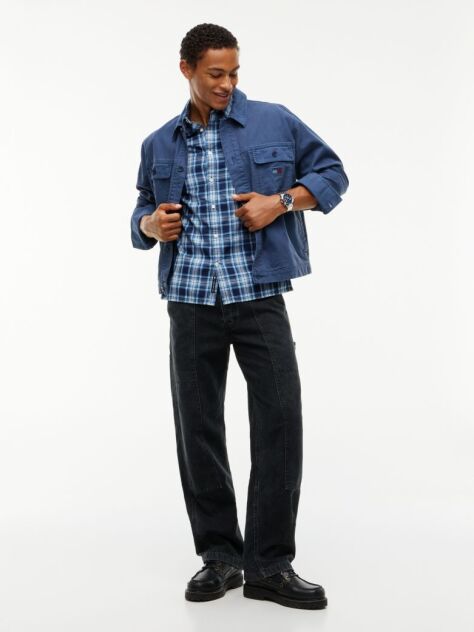 Multi Regular Fit Dobby Check Shirt  Men