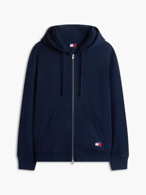 Blue Classic Logo Relaxed Zip-Thru Hoody  Men