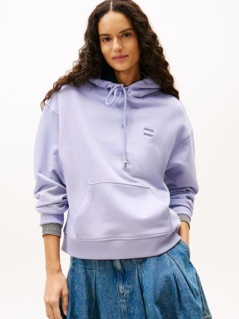 Purple Badge Boxy Fit Hoody  Women