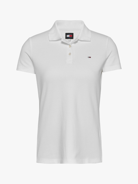Beige Essential Slim Fit Polo  Women