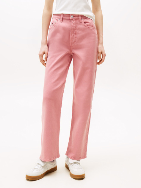 Pink Layla High Rise Slim Straight Leg Jeans  Women