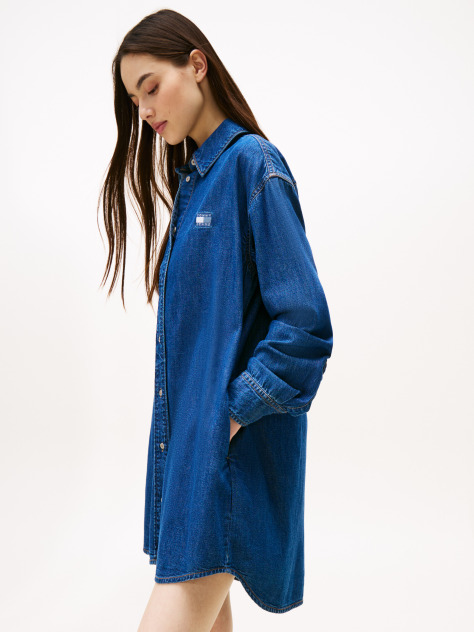 Denim Relaxed Denim Shirt Dress  Women