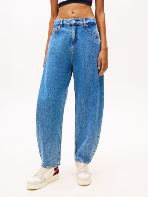 Denim Tapered Balloon Leg Jeans  Women