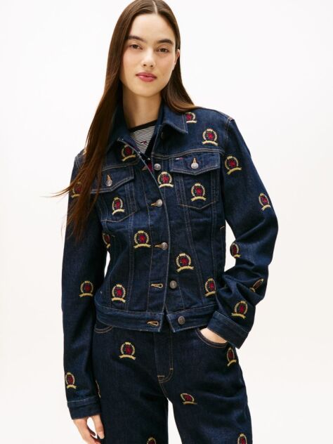 Denim Embroidery Denim Trucker Jacket  Women