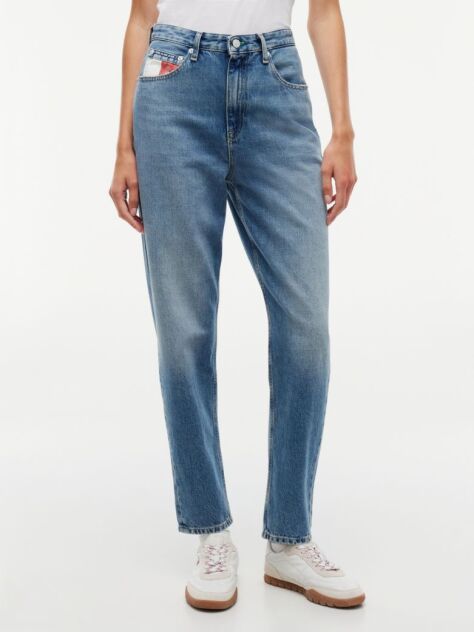 Denim High Rise Tapered Leg Mom Jeans  Women