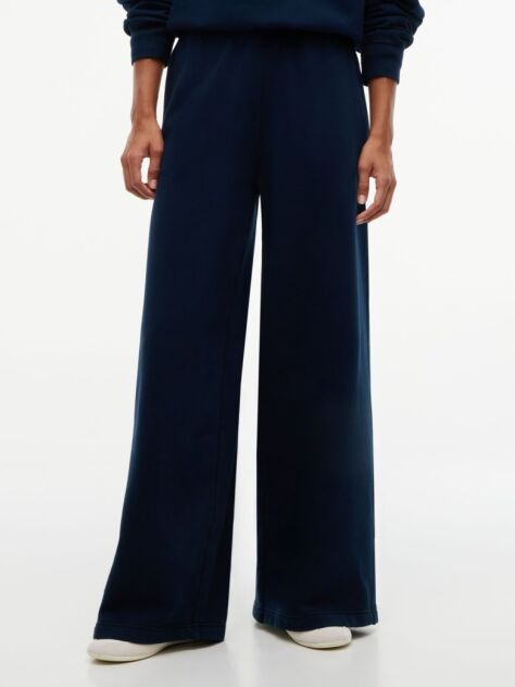 Μπλε Παντελόνι Φόρμας Wide Leg  Γυναίκες