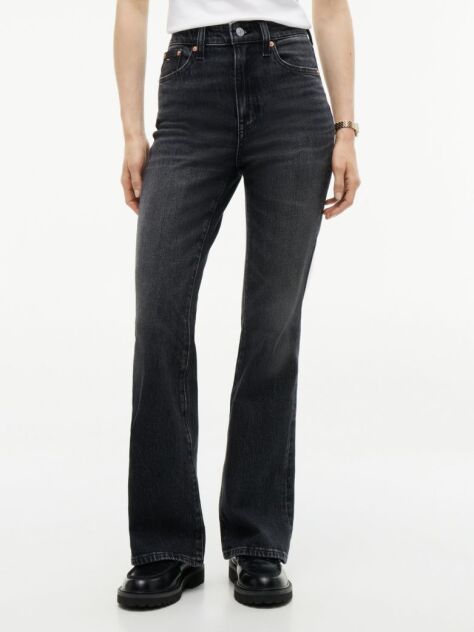 Denim Sylvia Ψηλόμεσο Bootcut Μαύρο Τζιν  Γυναίκες