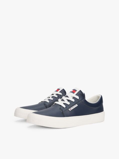 Blue Essential Flatform Skate Trainers  Men