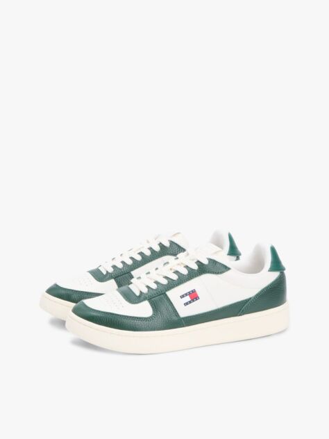 Multi Colour-Pop Leather Cupsole Archive Court Trainers  Men
