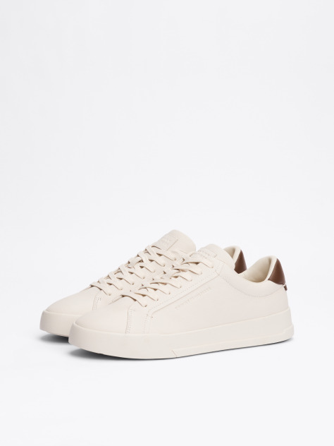 Μπεζ Δερμάτινα Sneakers  Άνδρες