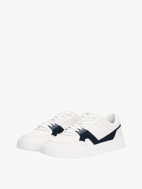 Multi Δερμάτινα Sneakers Με Πάνελ Σε Αντίθεση  Άνδρες