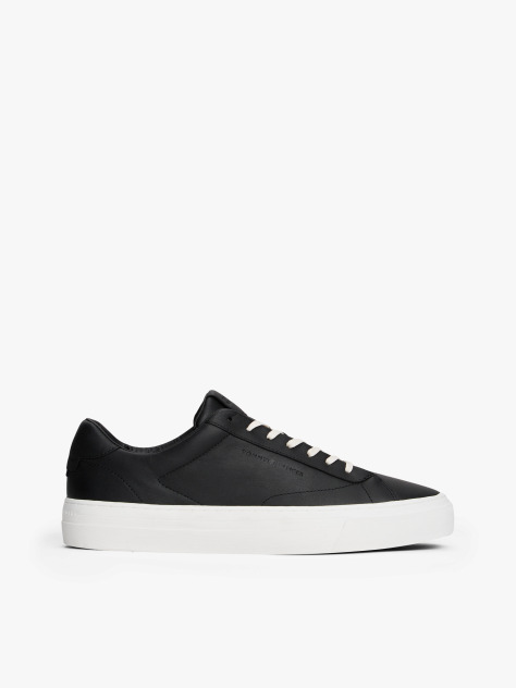 Μαύρο Δερμάτινα Sneakers  Άνδρες