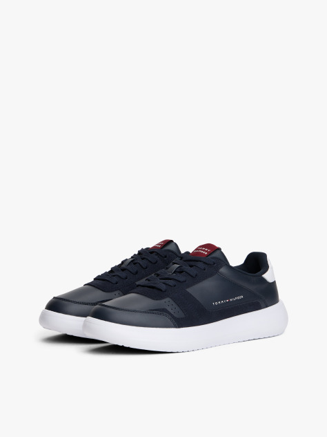 Μπλε Δερμάτινα Sneakers  Άνδρες