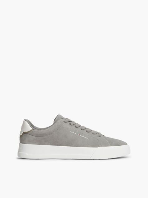 Γκρι Σουέτ Sneakers Με Ανάγλυφο Λογότυπο  Άνδρες