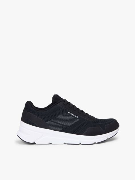 Black Signature Knitted Sneakers  Men