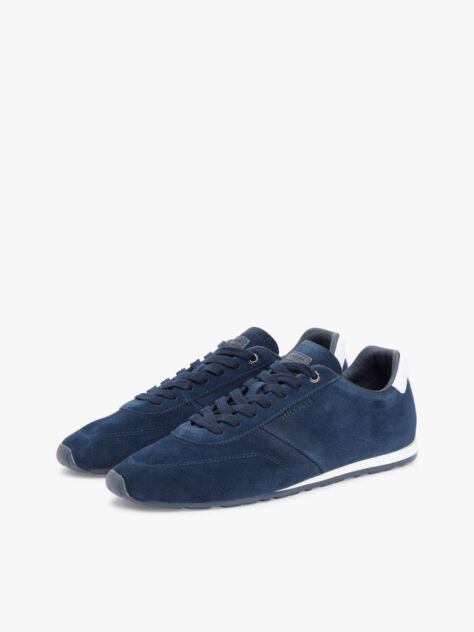 Blue Suede Hilfiger Monotype Cleat Trainers  Men