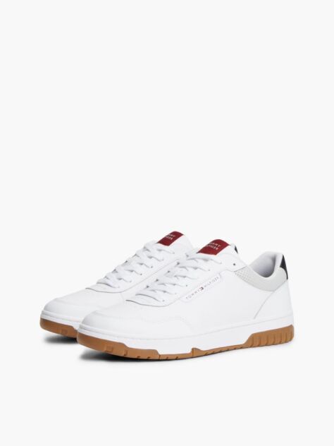 Μπλε Δερμάτινα Sneakers Με Μίξη Υφών  Άνδρες