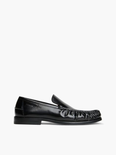 Μαύρο Δερμάτινα Loafers  Άνδρες
