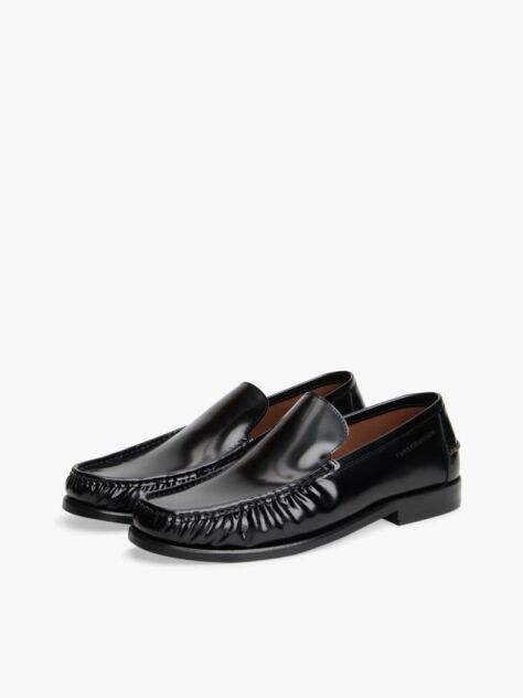 Μαύρο Δερμάτινα Loafers  Άνδρες