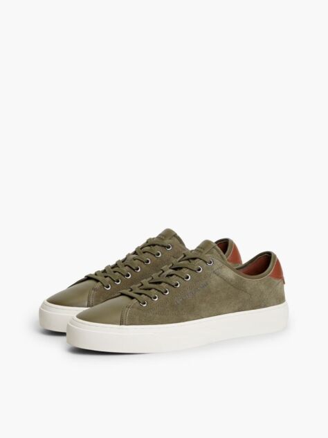 Πράσινο Σουέτ Sneakers Με Πάνελ Σε Αντίθεση  Άνδρες