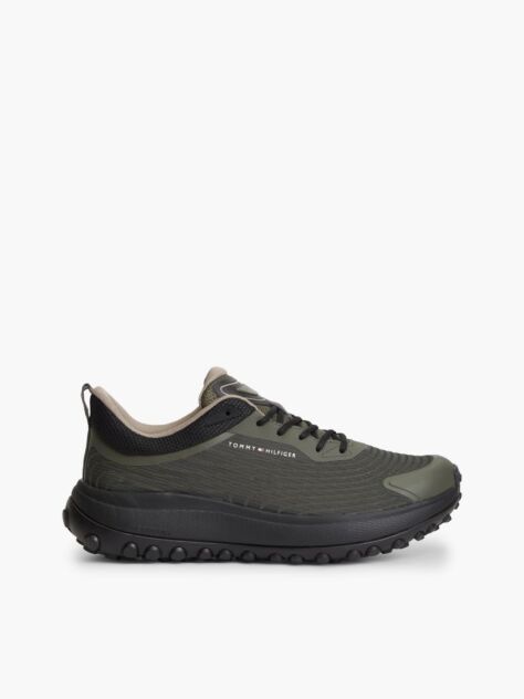 Πράσινο Sneakers Outdoor Με Πλεκτά Πάνελ  Άνδρες