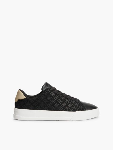Μαύρο TH Monogram Σουέτ Sneakers  Άνδρες