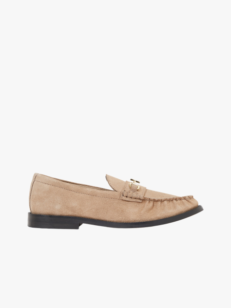 Pink Suede Horsebit Loafers  Women