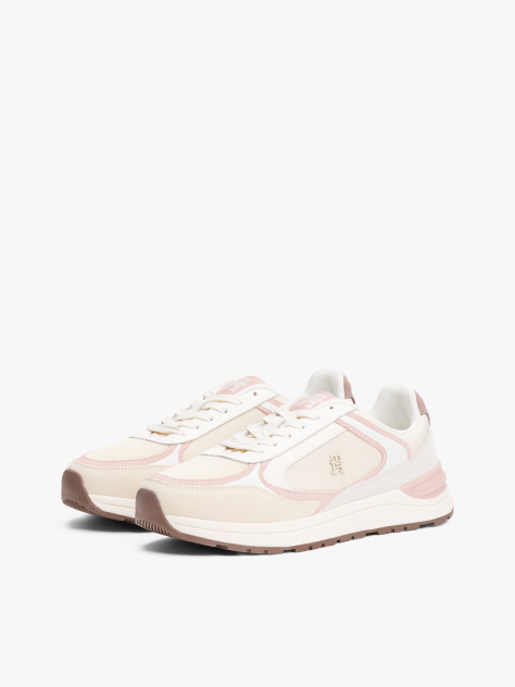 Multi Suede Mixed Texture Trainers  Women