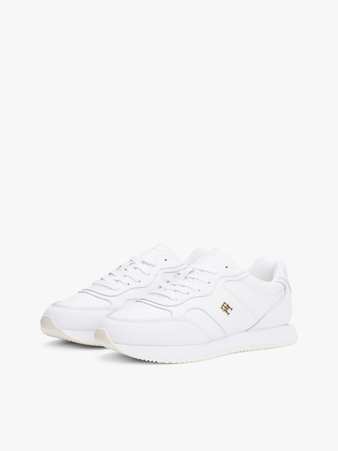 White Leather TH Monogram Colour-Pop Trainers  Women
