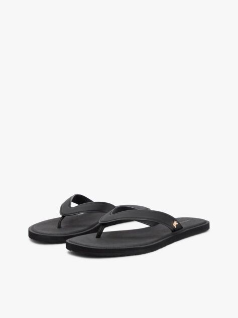 Black Chic TH Monogram Flip-Flops  Women