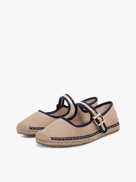 Blue Canvas Mary Jane Espadrilles  Women