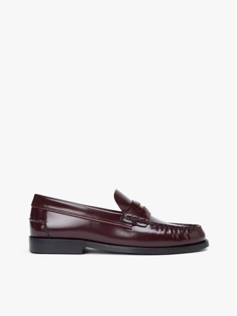 Κόκκινο Δερμάτινα Loafers  Γυναίκες