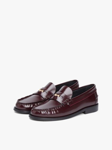 Κόκκινο Δερμάτινα Loafers  Γυναίκες