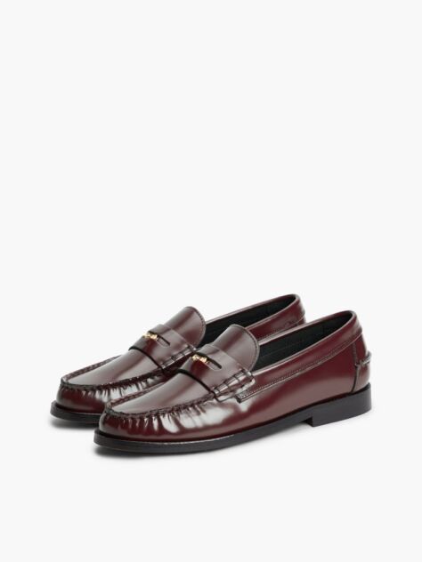 Κόκκινο Δερμάτινα Loafers  Γυναίκες