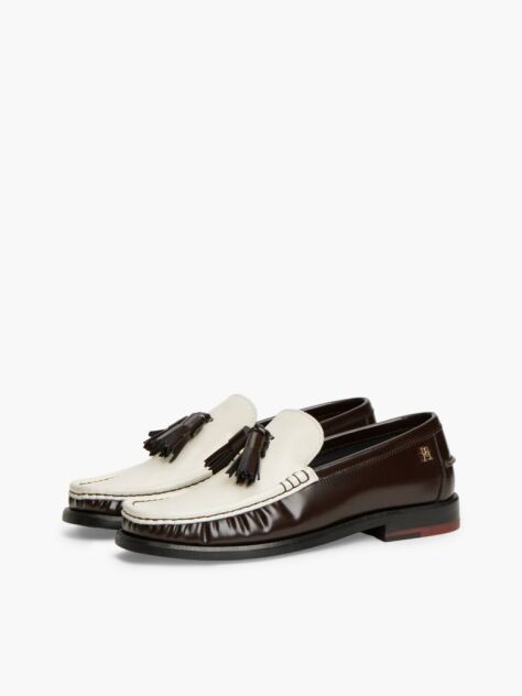 Καφέ Δερμάτινα Loafers Με Tassel  Γυναίκες