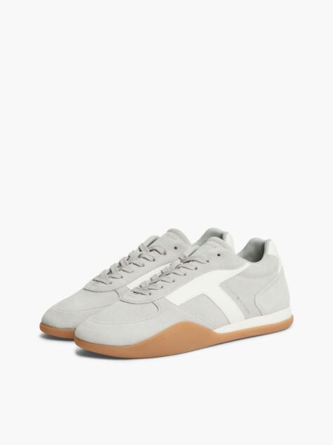 Grey Suede Vintage Low Profile Sneakers  Women
