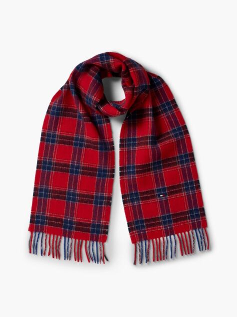 Multi Kids' Pure Wool Check Scarf  Kids Unisex