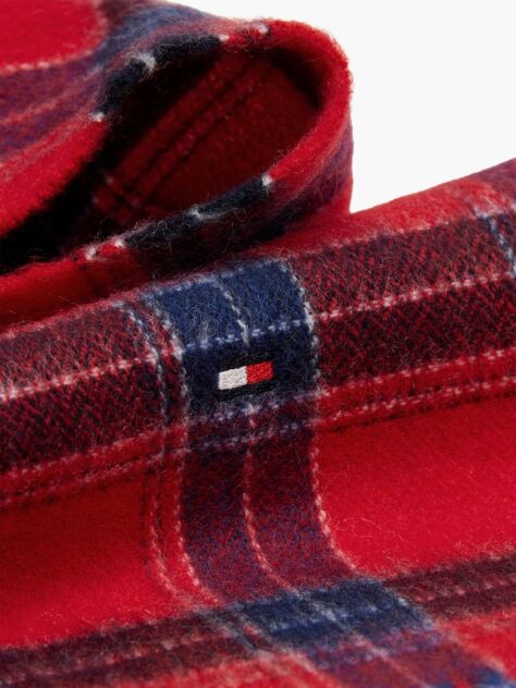 Multi Kids' Pure Wool Check Scarf  Kids Unisex