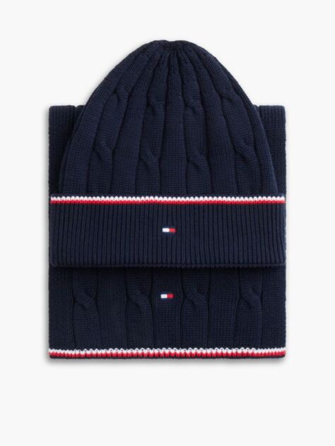 Blue Kids' Beanie And Scarf Gift Box  Kids Unisex