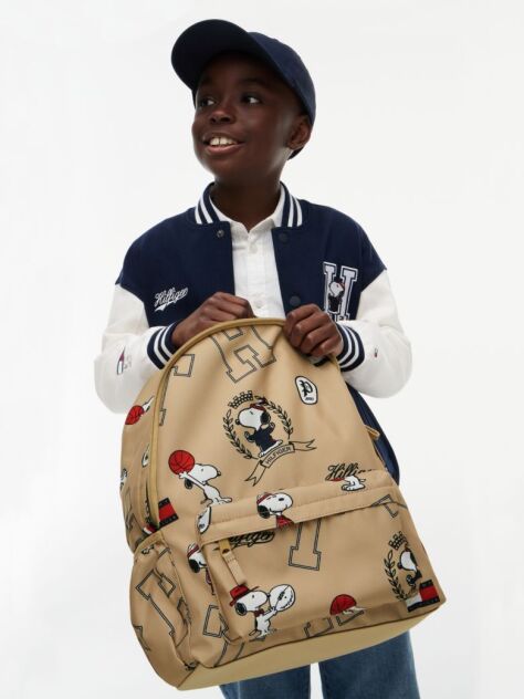 Beige Kids' Peanuts® Graphic Dome Backpack  Kids Unisex