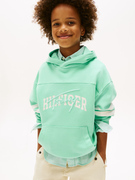 Πράσινο Hoody Με Λογότυπο  Αγόρια