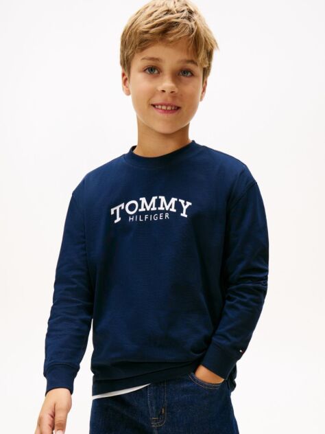 Blue Logo Print Long Sleeve T-Shirt  Boys