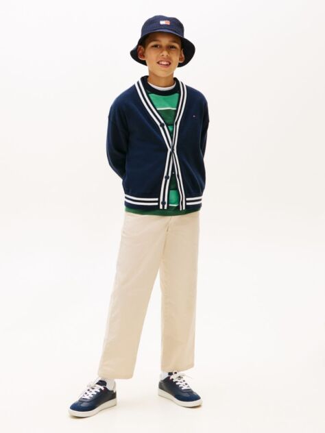 Beige Essential Lightweight Twill Loose Chinos  Boys