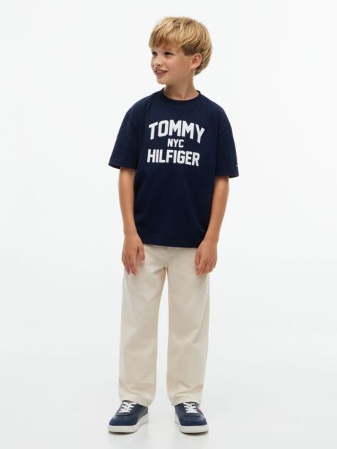 Blue Logo Jersey Crew Neck T-Shirt  Boys