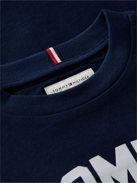 Μπλε Μακρυμάνικο T-Shirt Με Λογότυπο  Αγόρια