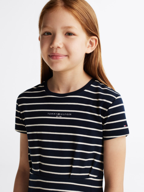 Multi Mini Stripe Dress  Girls