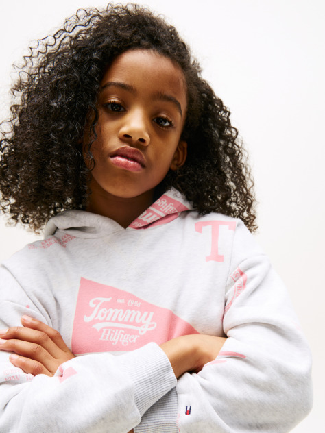 Grey Hooded Sweatshirt  Girls