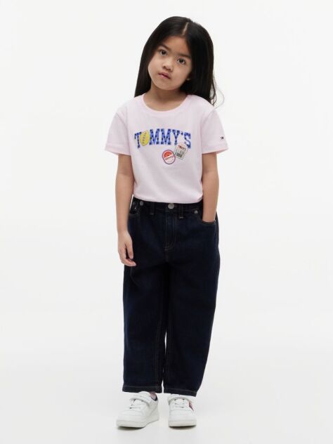 Ροζ T-Shirt Από Βαμβακερό Jersey Με Λογότυπο  Κορίτσια